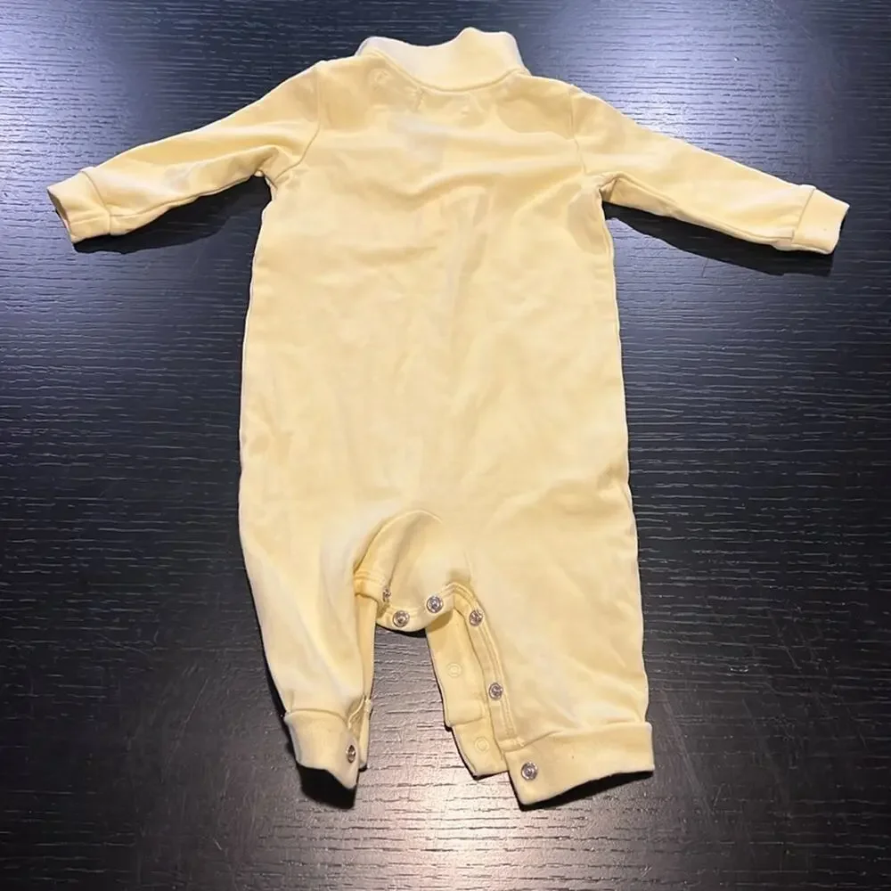Ralph Lauren Yellow Kids Collared One Piece